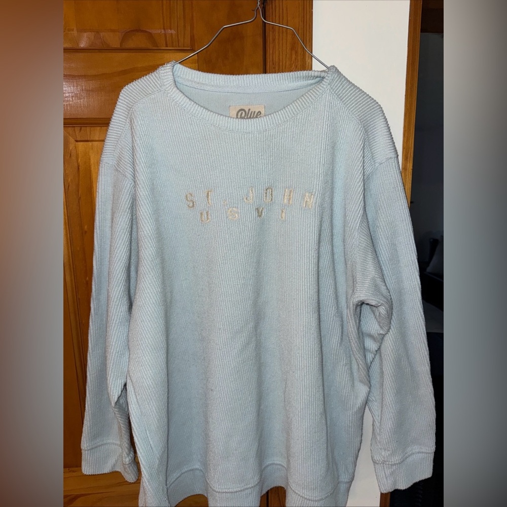 Blue84 Light Blue St. John USVI Sweatshirt Women’s XL Vintage